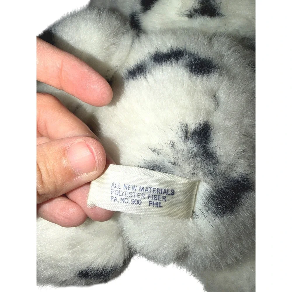Steven Smith Stuffed Animals Dalmatian Dog Plush White Black Spotted Vintage